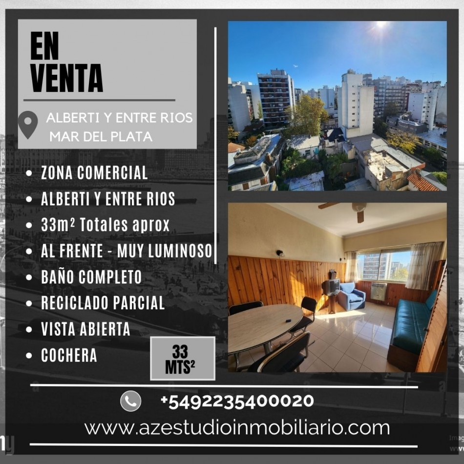 EN VENTA! - 2 AMB AL FRENTE C/ COCHERA