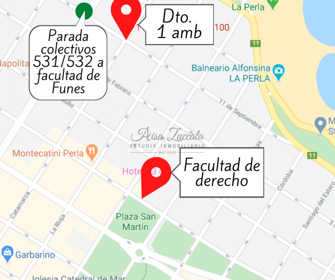 EN VENTA! DEPTO 1 AMBIENTE - ZONA LA PERLA