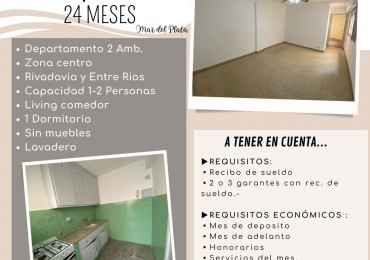 ALQUILER 24 MESES - ZONA CENTRO