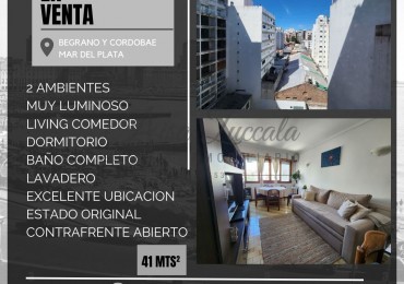 EN VENTA! 2 AMB ZONA CENTRO 