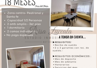 ALQUILER 18 MESES 2025  - ZONA CENTRO