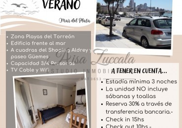 ALQUIER TEMPORADA 2025 - 3/4 PERSONAS -  ZONA TORREON